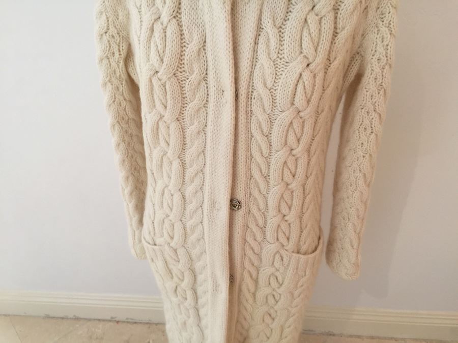 Ralph Lauren Hand Knit Italian Yarn Jacket Size S