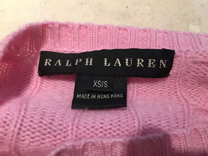 Pink Ralph Lauren Sweater Black Label Size XS/S