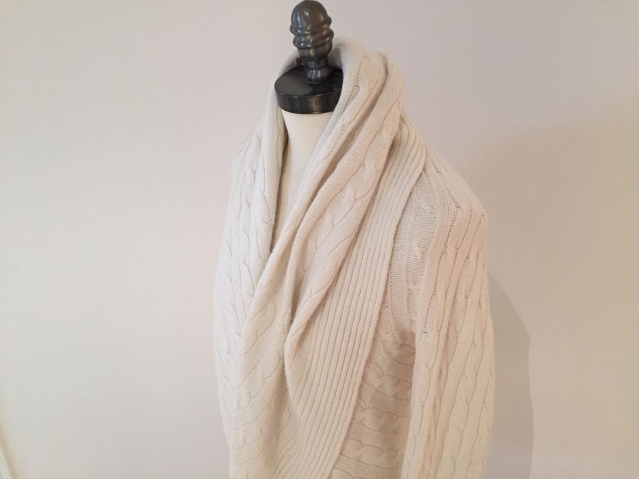 Ralph Lauren 100% Cashmere Sweater Jacket Black Label Size S [Photo 5]