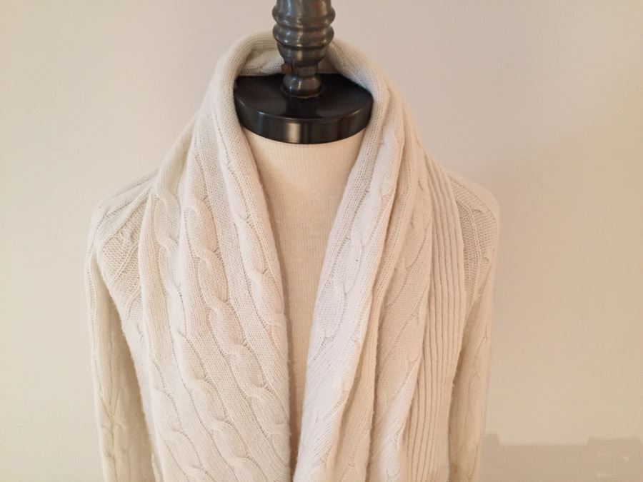 Ralph Lauren 100% Cashmere Sweater Jacket Black Label Size S [Photo 4]