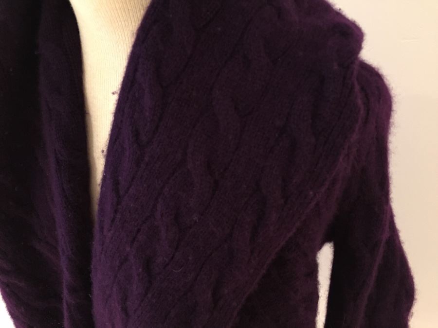 Purple Ralph Lauren Sweater Jacket Size XS [Photo 3]