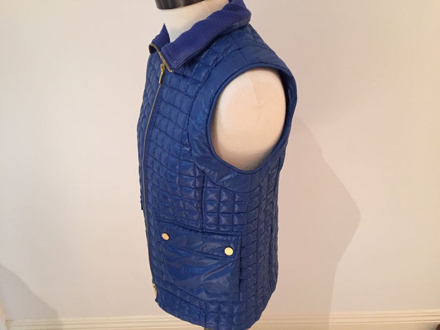 Blue Tory Burch Vest Jacket Size XS [Photo 3]