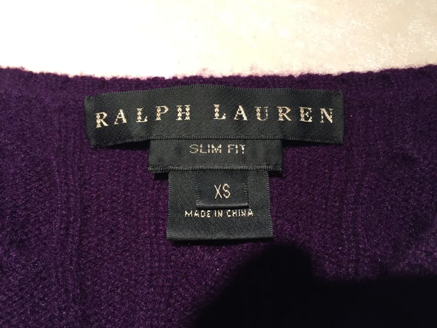 Ralph Lauren Slim Fit Sweater Black Label Size XS