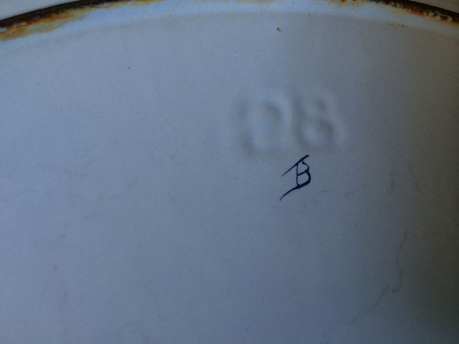 (2) Vtg DRU Holland Enamel Ware Cast Iron OVAL Dutch Oven w/ Lid Blue Pot Casserole [Photo 6]