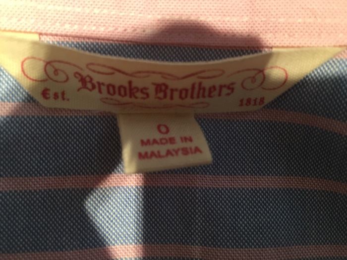 Brooks Brothers Dress Shirt Size 0 [Photo 7]