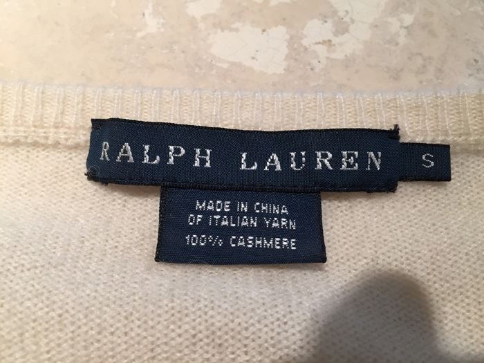 Ralph Lauren 100% Cashmere Sweater Black Label Size S