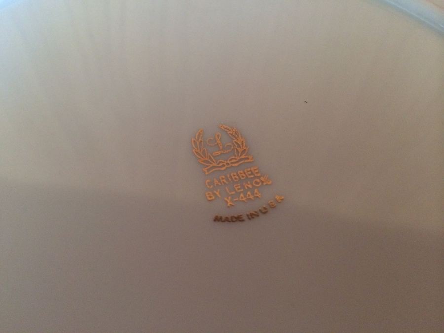 Vintage 1950's Lenox 'Caribbee' Pattern 69-Piece China Set [Photo 13]