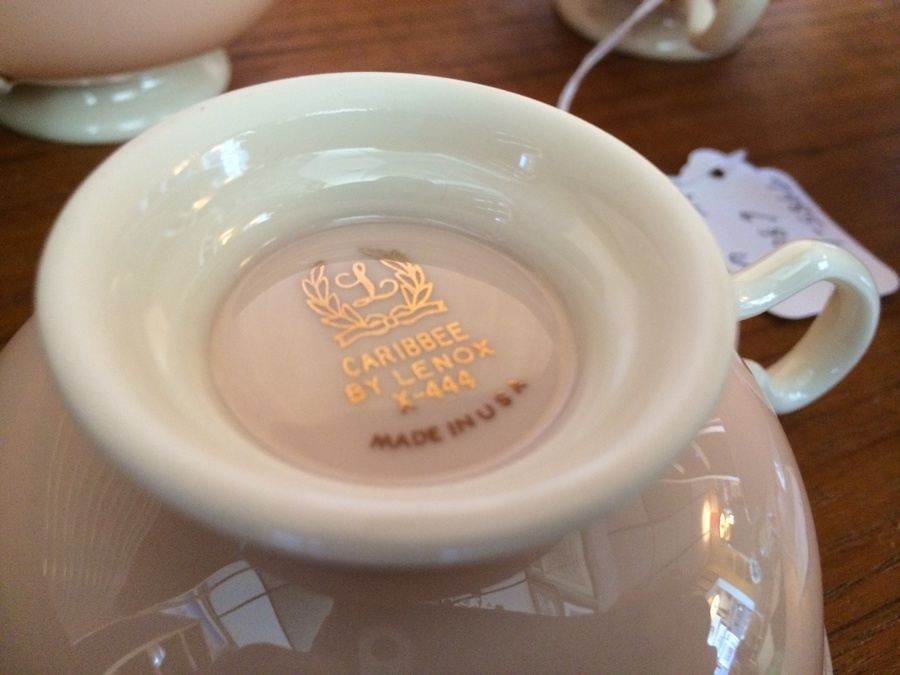 Vintage 1950's Lenox 'Caribbee' Pattern 69-Piece China Set [Photo 5]