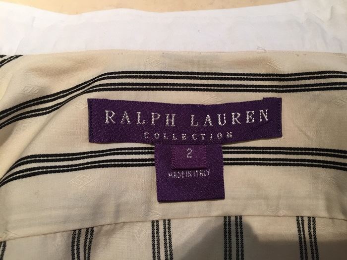 Ralph Lauren Dress Shirt Size Made In Italy Size 2