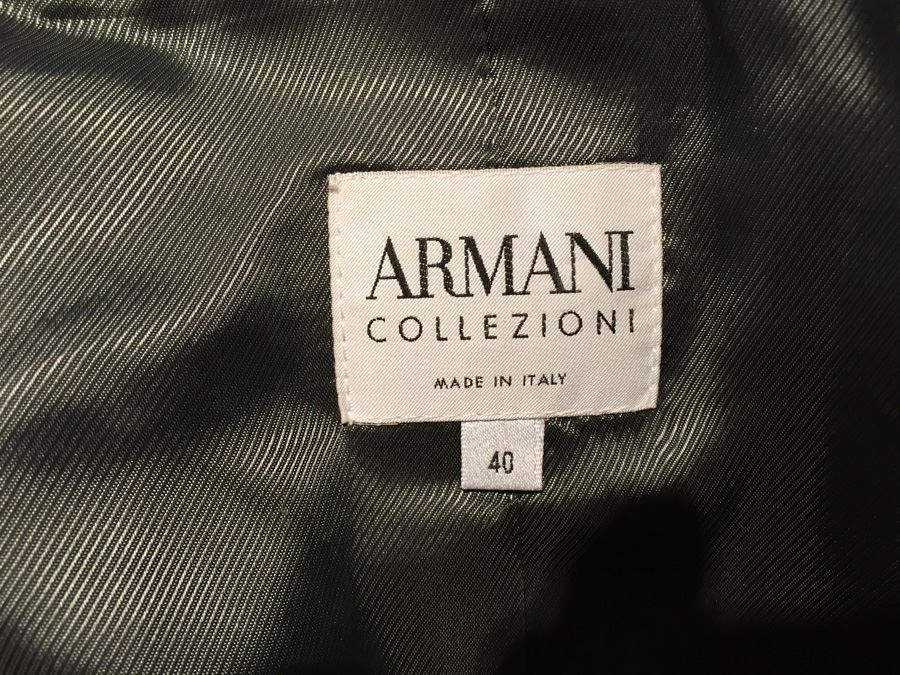 Armani Collezioni Jacket Made In Italy Size 40