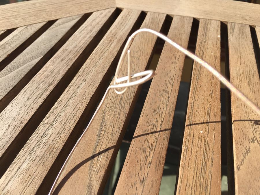 Modernist Enamel Pendant With Sterling Silver Chain Wt. 33.8g [Photo 5]