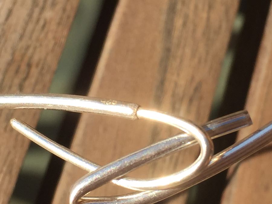 Modernist Enamel Pendant With Sterling Silver Chain Wt. 33.8g [Photo 8]