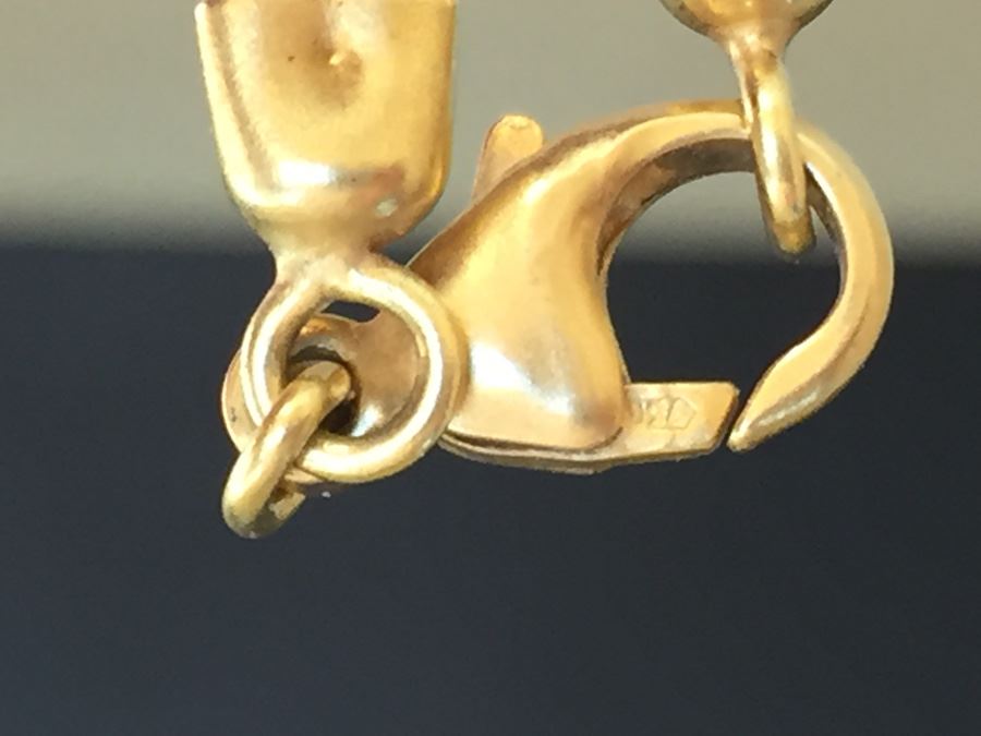 Iridesse Tiffany & Co Braided Leather Necklace With 18K Gold Clasp Wt. 4.6g [Photo 8]