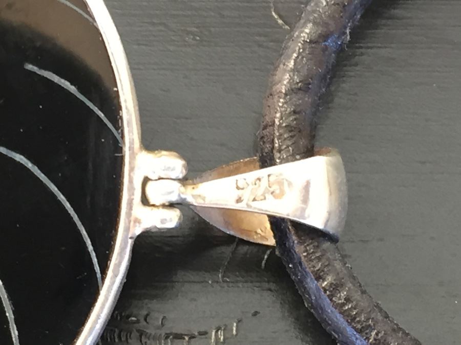 Nautilus Shell Pendant Necklace With Sterling Silver Clasp And Bale Wt:21.4g [Photo 13]