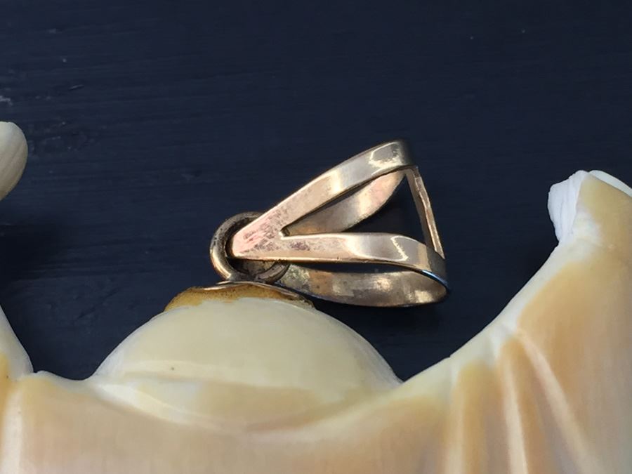 Old Carved Buddha With 14k Gold Bale Wt. 23.4g [Photo 9]