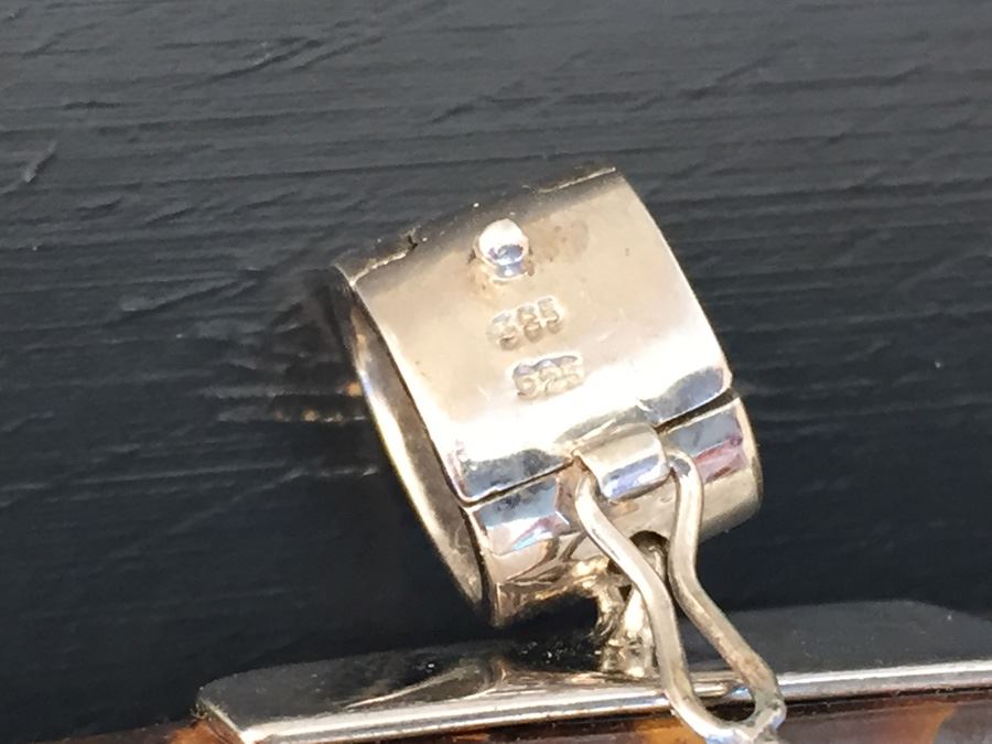 Boulder Opal Enhancer Gold On Silver Wt. 37.6g Signed DP [Photo 3]