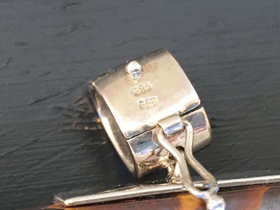 Boulder Opal Enhancer Gold On Silver Wt. 37.6g Signed DP [Photo 7]