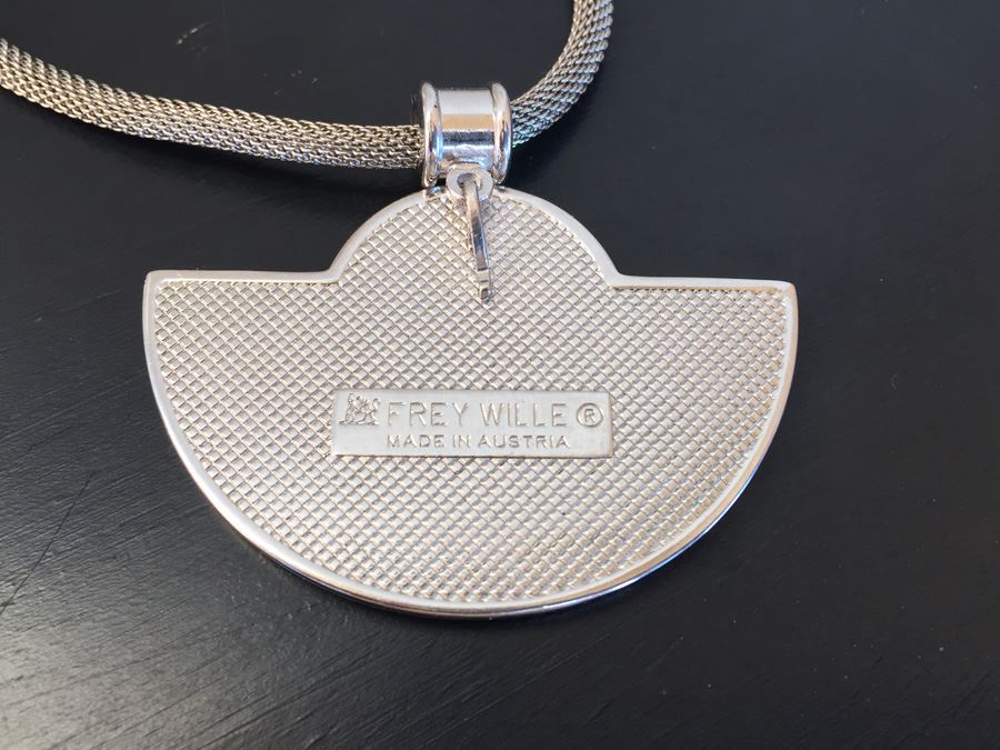Frey Wille Austria Pendant With Sterling Silver Chain Wt:31.3g [Photo 7]