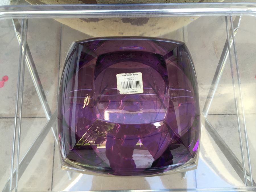 Purple Metra 10' Amethyst Waterford Lead Crystal Bowl [Photo 3]