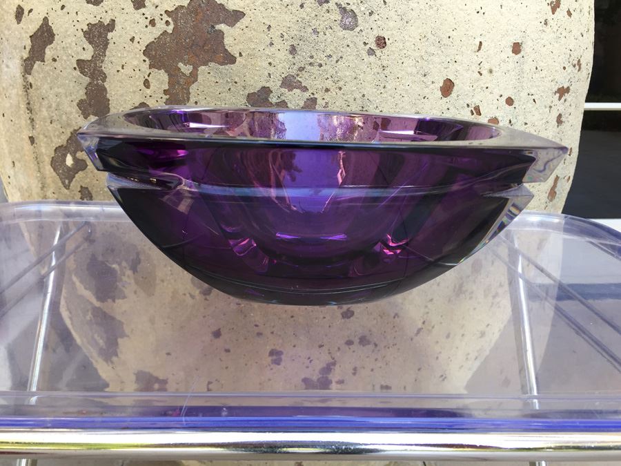 Purple Metra 10' Amethyst Waterford Lead Crystal Bowl [Photo 5]