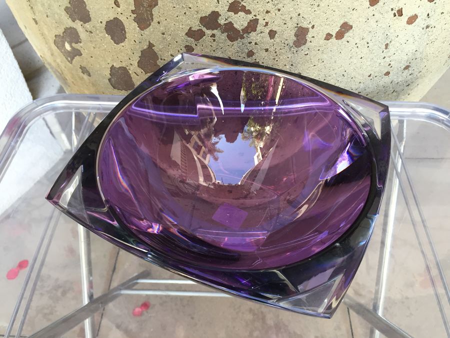 Purple Metra 10' Amethyst Waterford Lead Crystal Bowl [Photo 9]