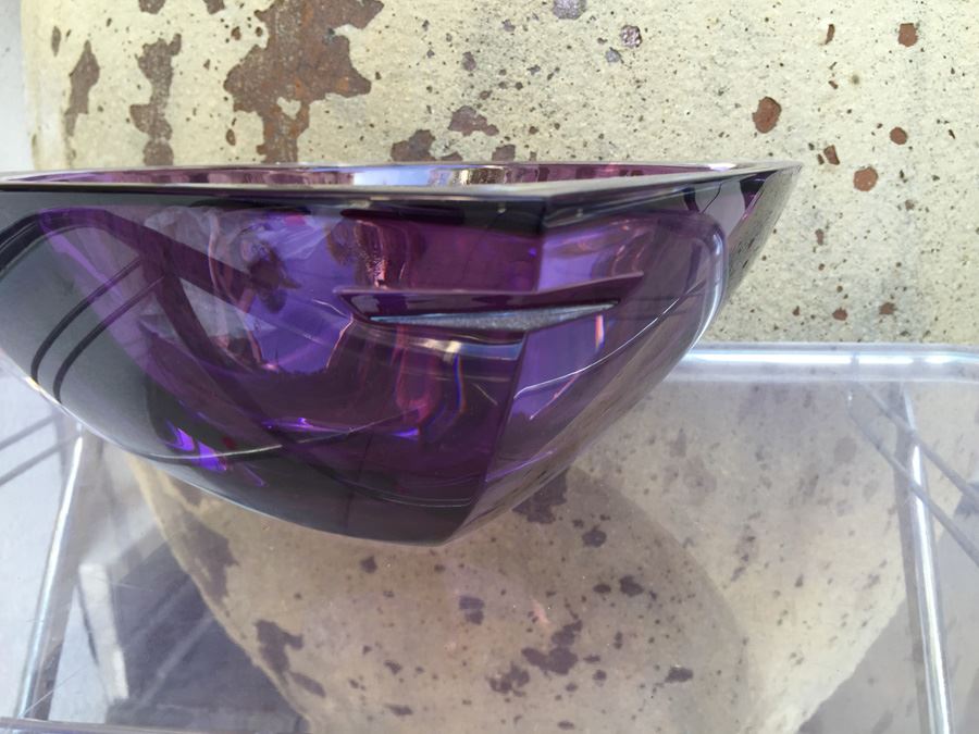 Purple Metra 10' Amethyst Waterford Lead Crystal Bowl [Photo 7]