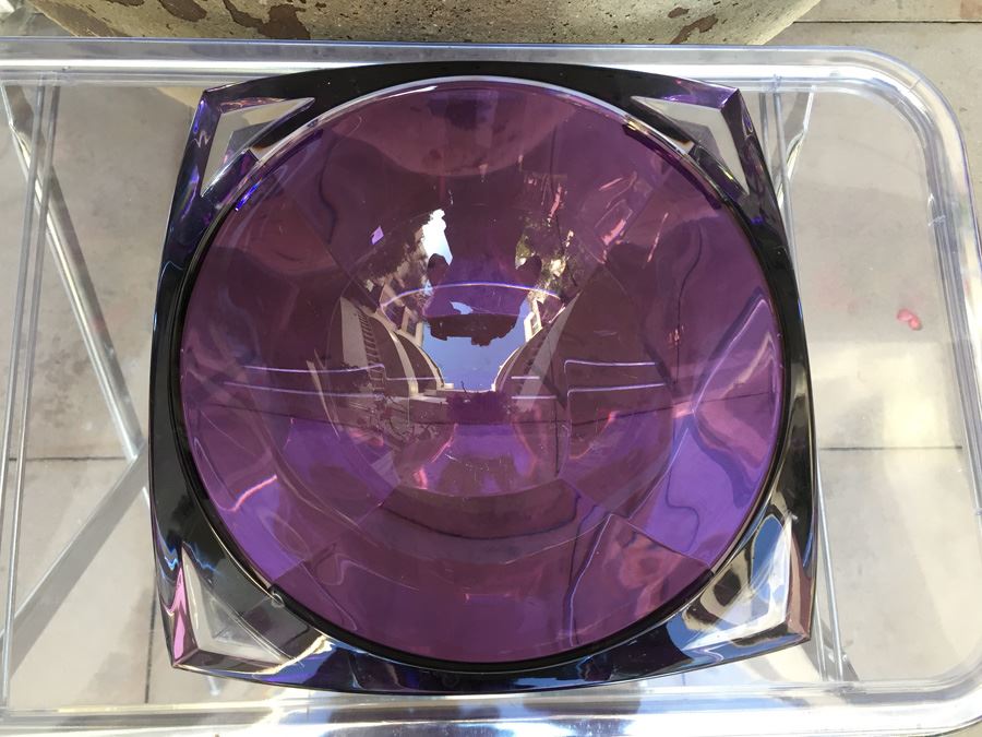 Purple Metra 10' Amethyst Waterford Lead Crystal Bowl [Photo 2]