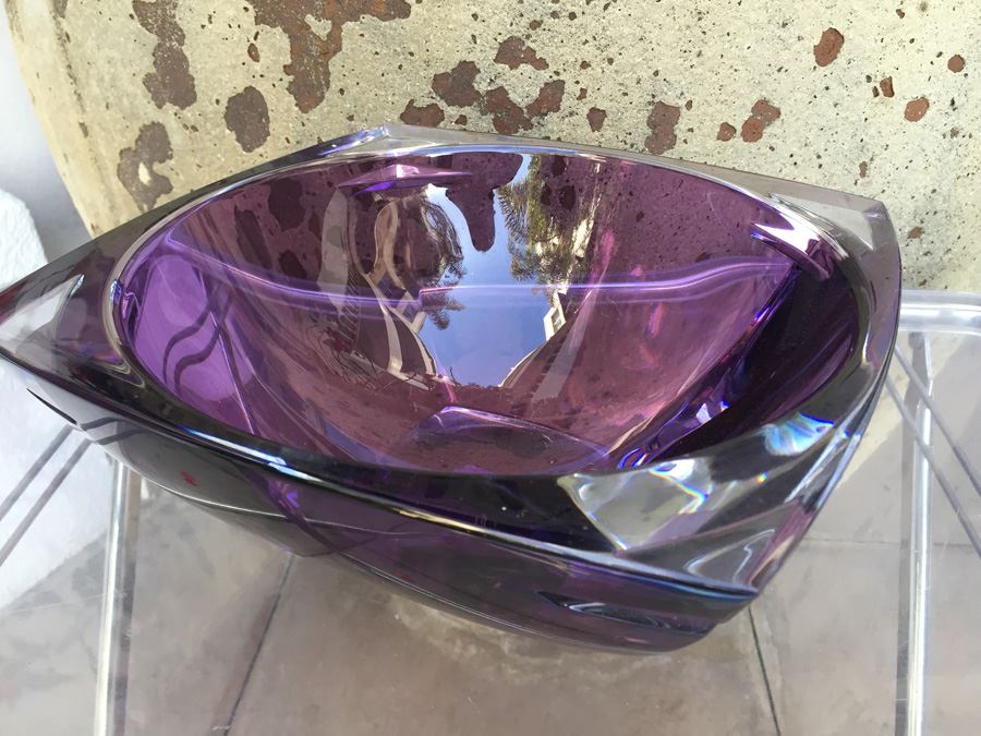 Purple Metra 10' Amethyst Waterford Lead Crystal Bowl [Photo 8]