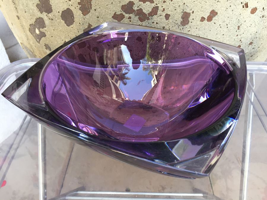Purple Metra 10' Amethyst Waterford Lead Crystal Bowl [Photo 10]