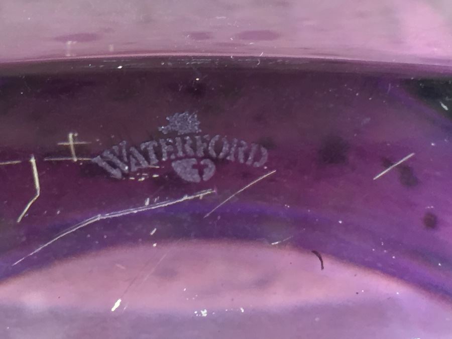 Purple Metra 10' Amethyst Waterford Lead Crystal Bowl [Photo 4]