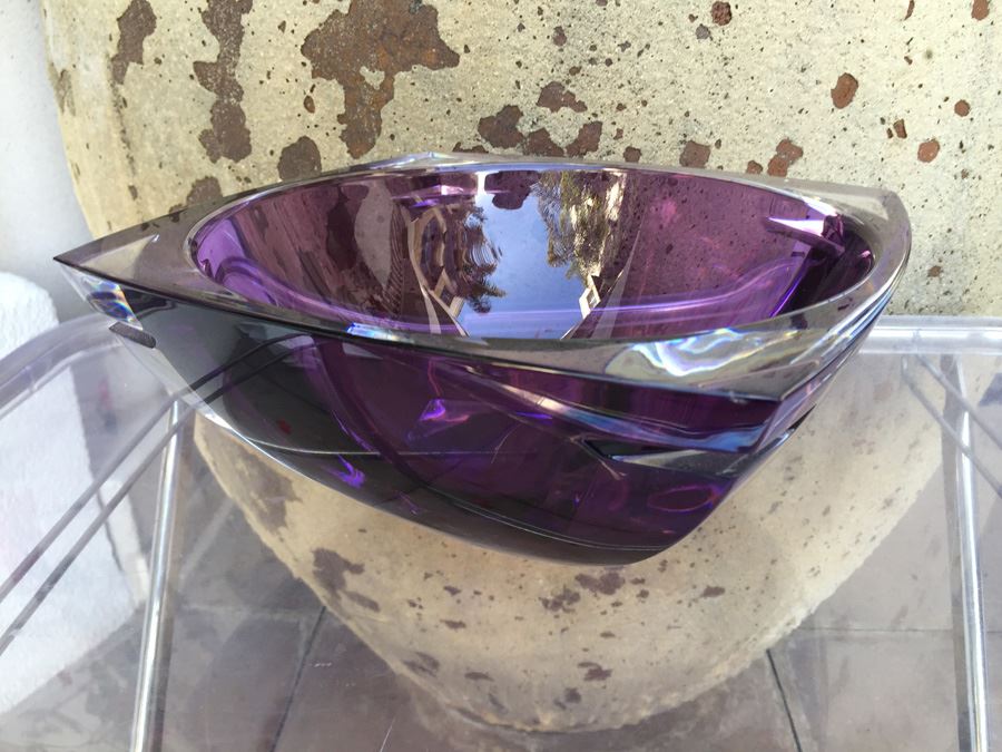 Purple Metra 10' Amethyst Waterford Lead Crystal Bowl