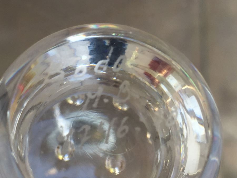 Kosta Boda Monica Backstrom Clear Art Glass Mushroom Swedish Modernist Signed [Photo 3]