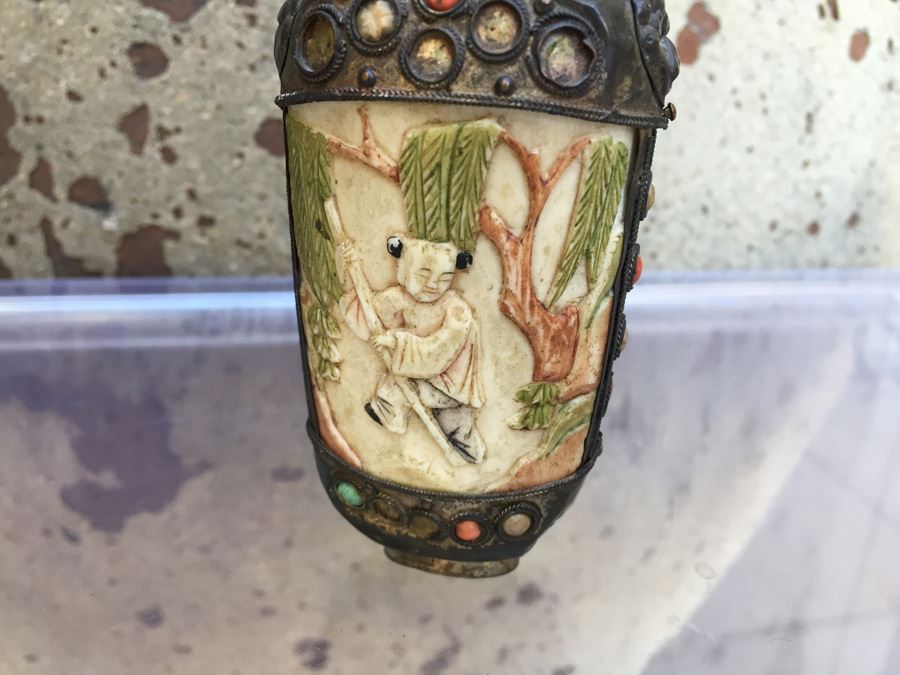 Old Hand Made Snuff Bottle [Photo 5]