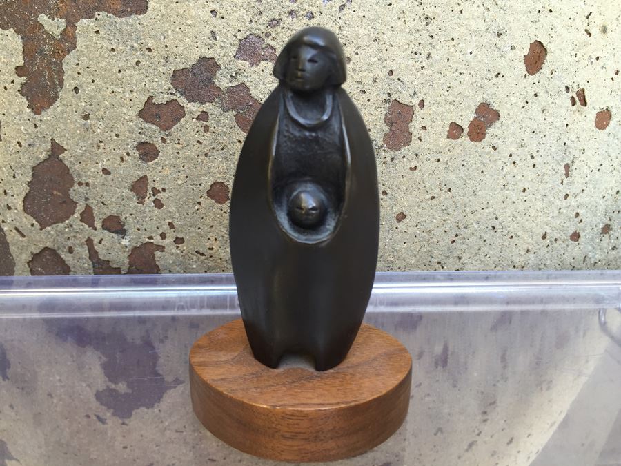 Allan Houser (1914-1994) Bronze Of Mother And Child 3/30 Chiricahua Apache Sculptor Santa Fe 1970 [Photo 6]
