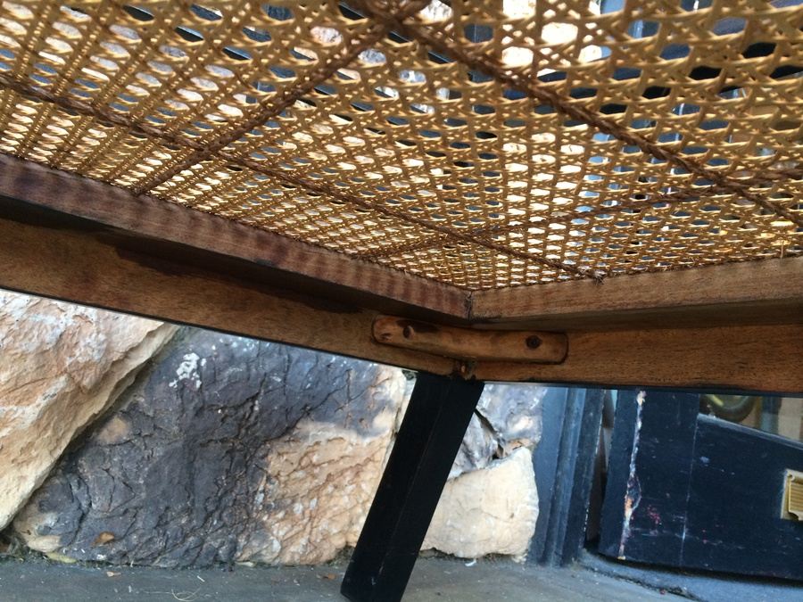 Teak Chair with Cane Seat - Asian Influenced - Possibly Henredon [Photo 5]