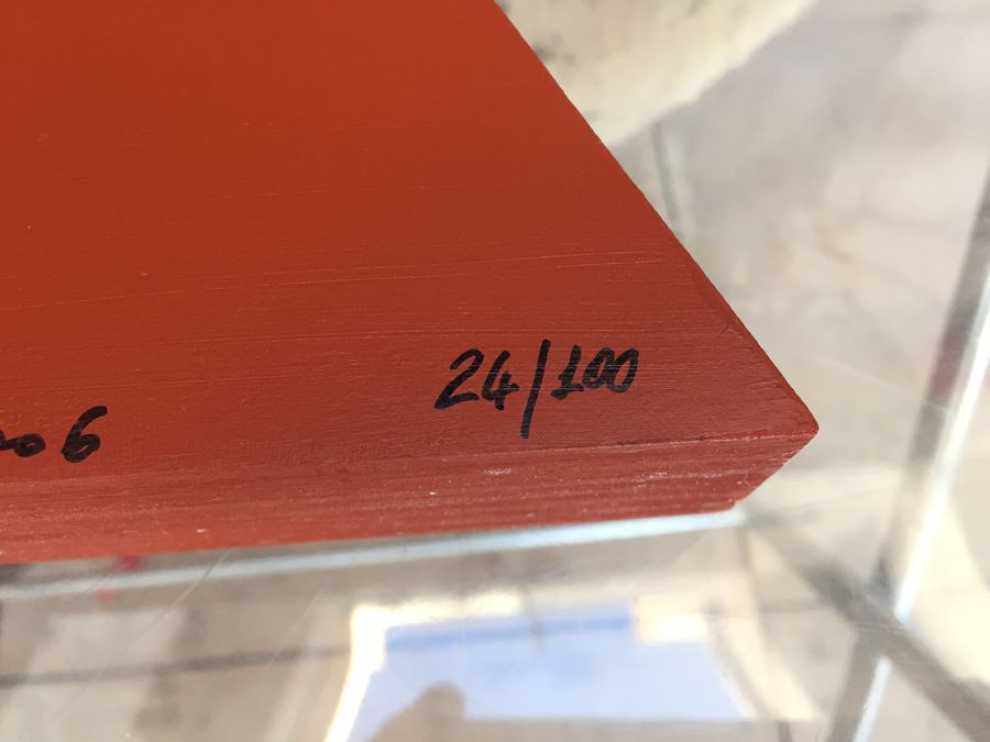 Painted Wood Sculpture 24/100 2006 Artist Signature Illegible [Photo 7]