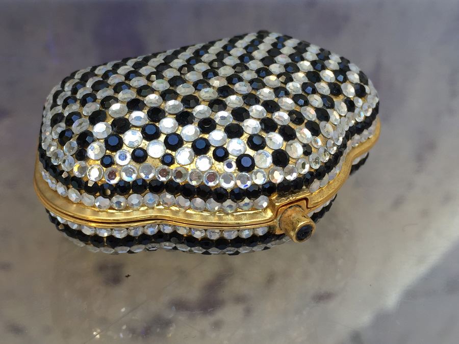 Judith Leiber Gold Tone Hinged Purse Miniature [Photo 4]