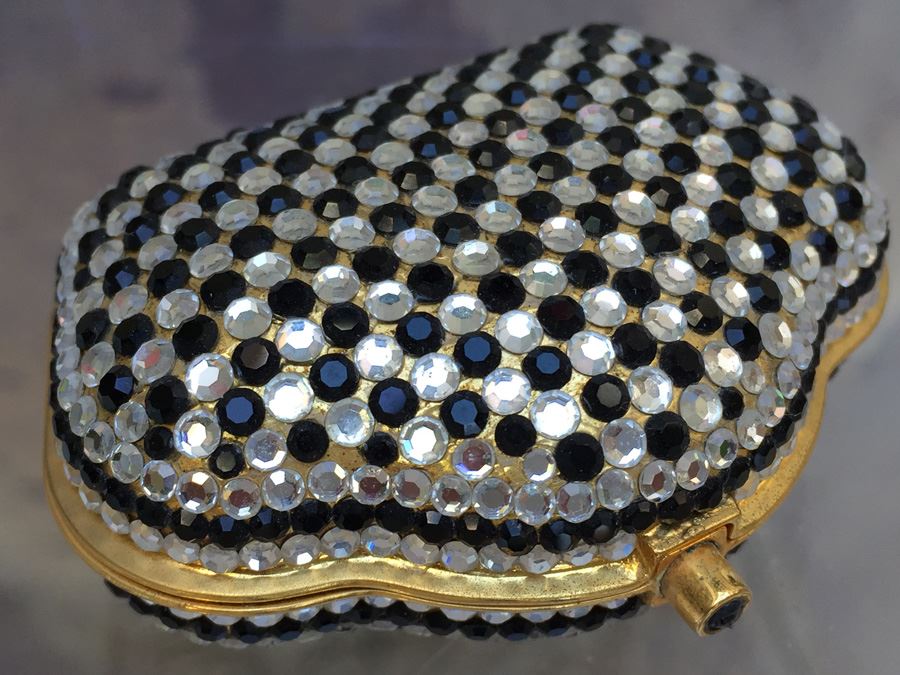 Judith Leiber Gold Tone Hinged Purse Miniature [Photo 5]