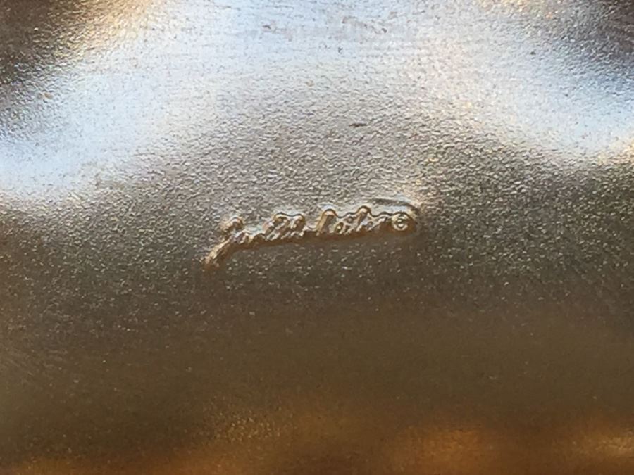 Judith Leiber Gold Tone Hinged Purse Miniature [Photo 6]