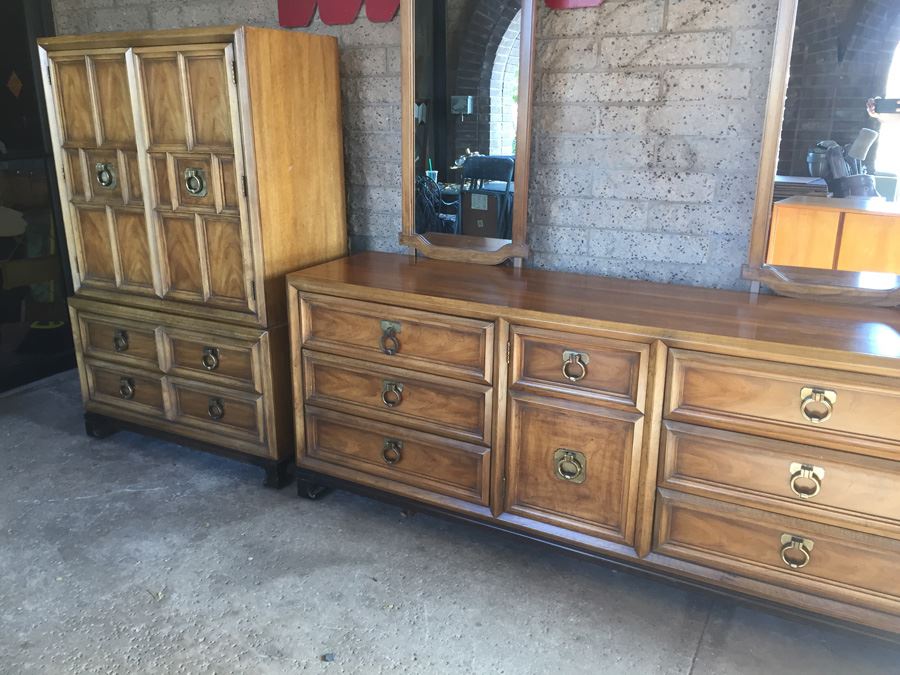 Thomasville Mid-Century 4-Piece Bedroom Set Hollywood Regency Chinoiserie [Photo 8]