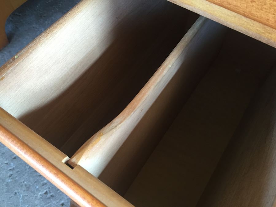 Vintage Mid 50's Solid Wood Desk By T.F.I. (Thomasville Furniture Industries) [Photo 10]