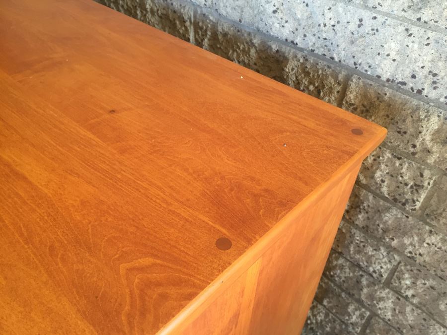 Vintage Mid 50's Solid Wood Desk By T.F.I. (Thomasville Furniture Industries) [Photo 7]