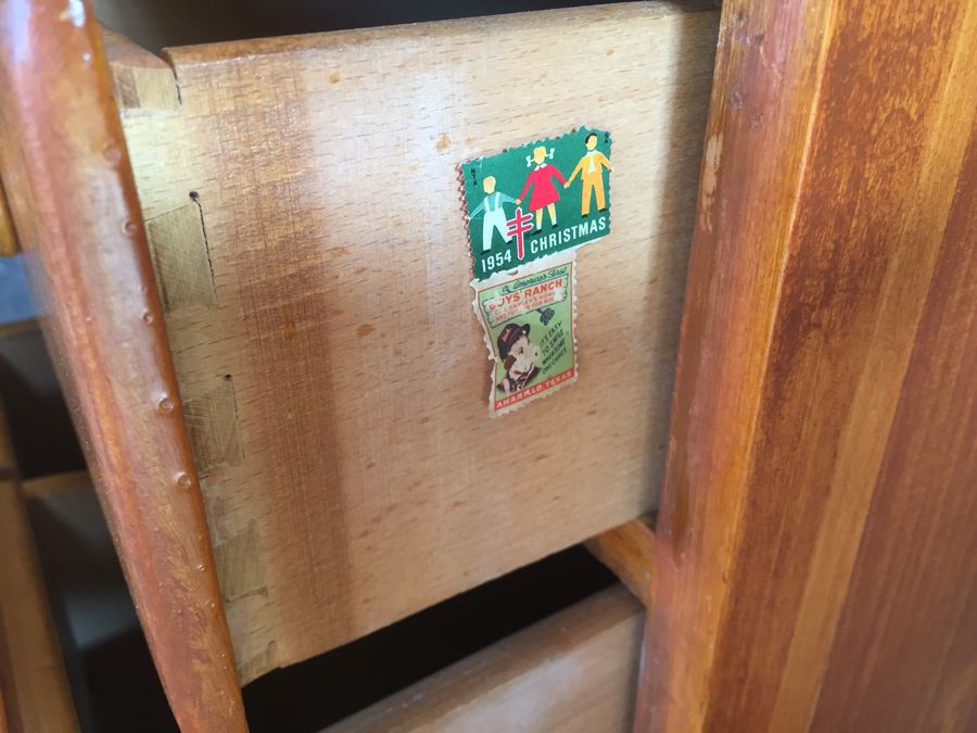 Vintage Mid 50's Solid Wood Desk By T.F.I. (Thomasville Furniture Industries) [Photo 8]