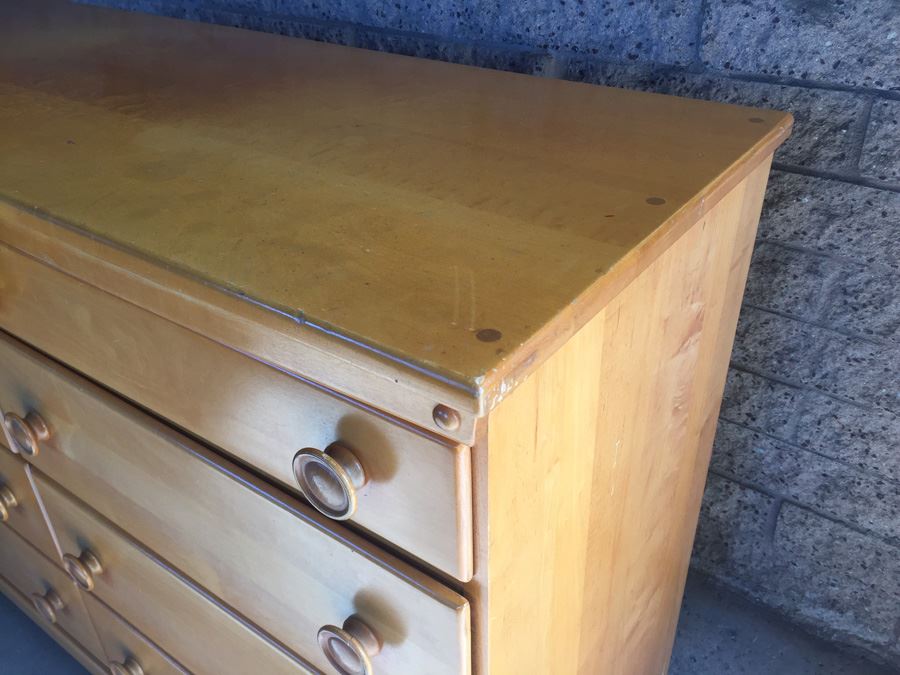 Vintage Mid 50's Solid Wood Dresser By T.F.I. (Thomasville Furniture Industries) [Photo 5]