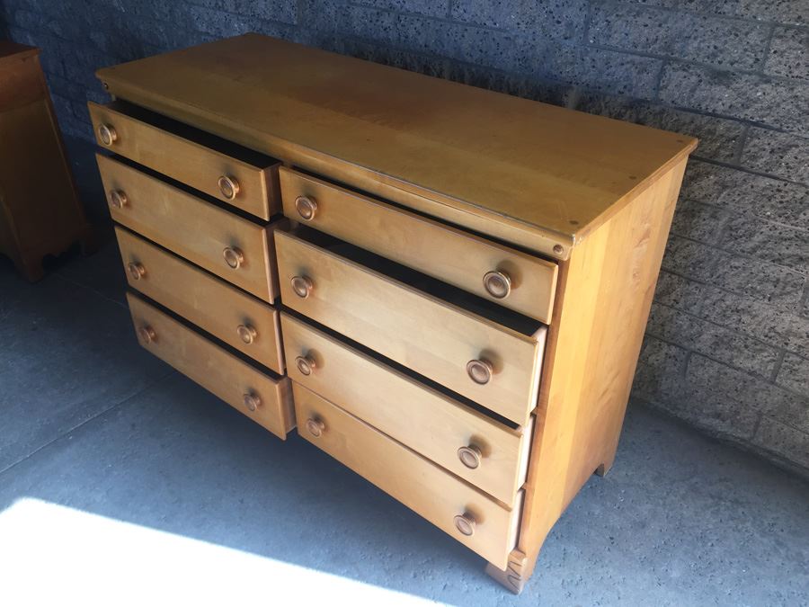 Vintage Mid 50's Solid Wood Dresser By T.F.I. (Thomasville Furniture Industries) [Photo 15]