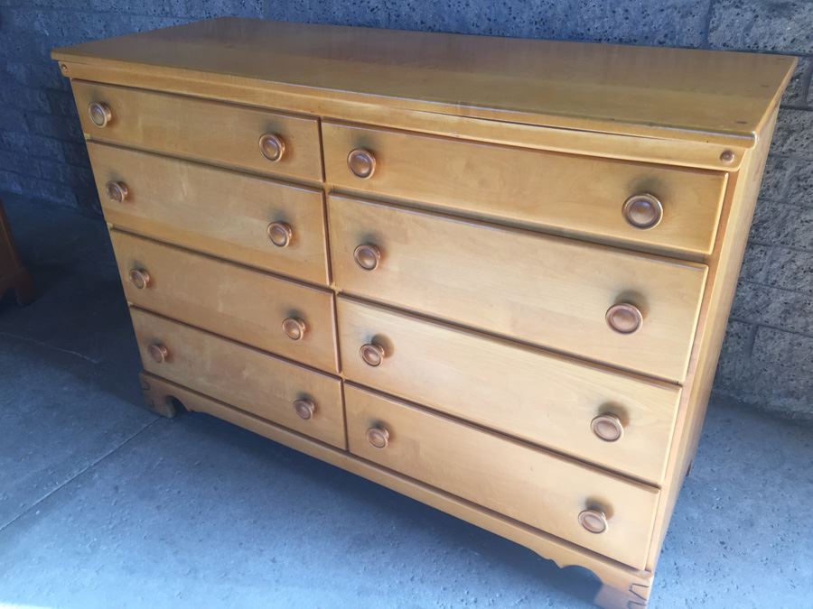 Vintage Mid 50's Solid Wood Dresser By T.F.I. (Thomasville Furniture Industries) [Photo 8]