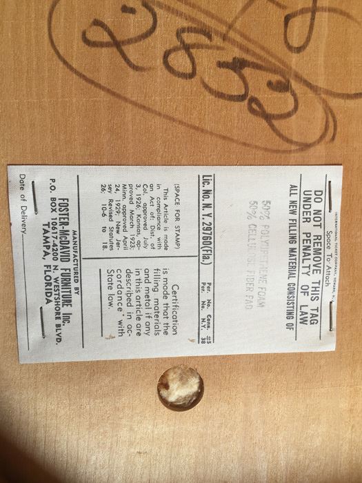 Mid-Century Modern Table With 6 Cane Back Chairs By Foster-McDavid Furniture Tampa, Florida [Photo 3]