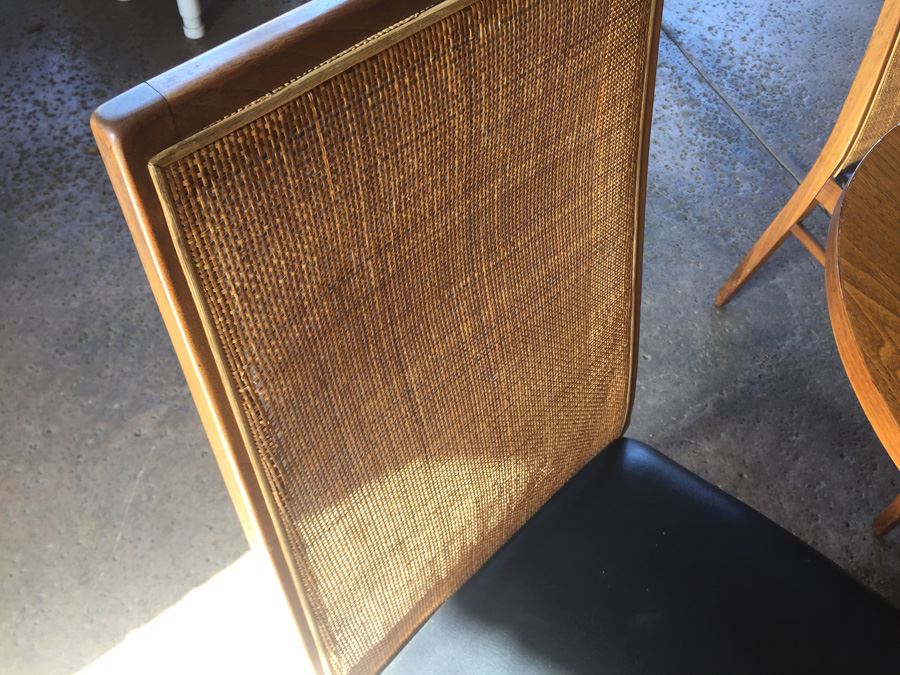 Mid-Century Modern Table With 6 Cane Back Chairs By Foster-McDavid Furniture Tampa, Florida [Photo 27]