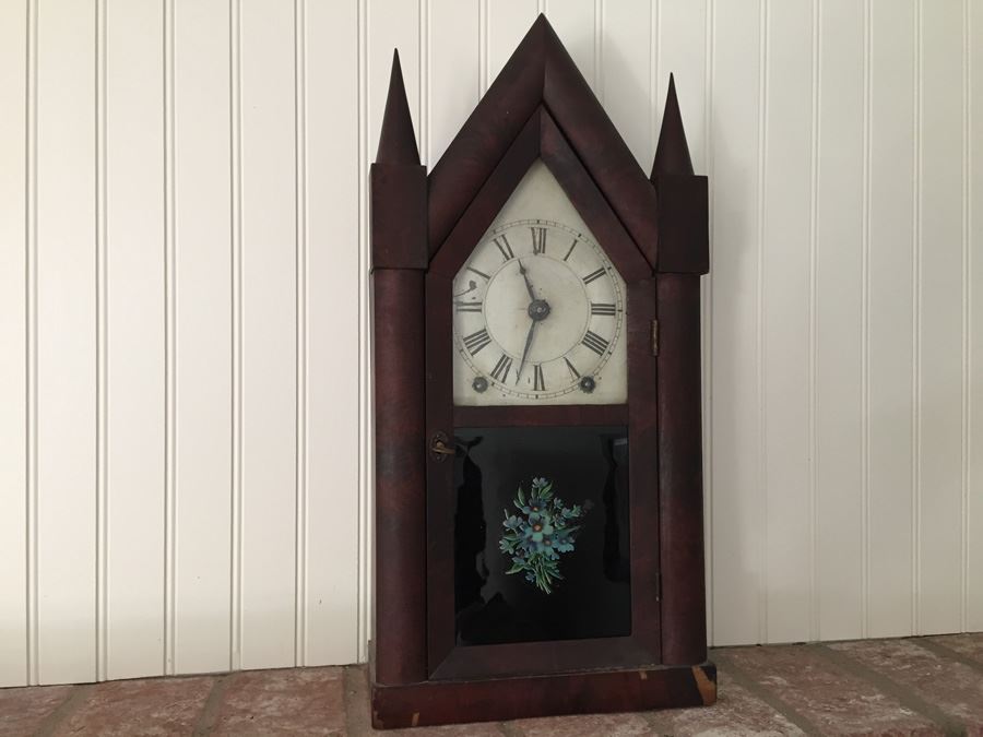 Brewster & Ingrams Steeple Mantle Clock (1844-52) Working Chimes With ...