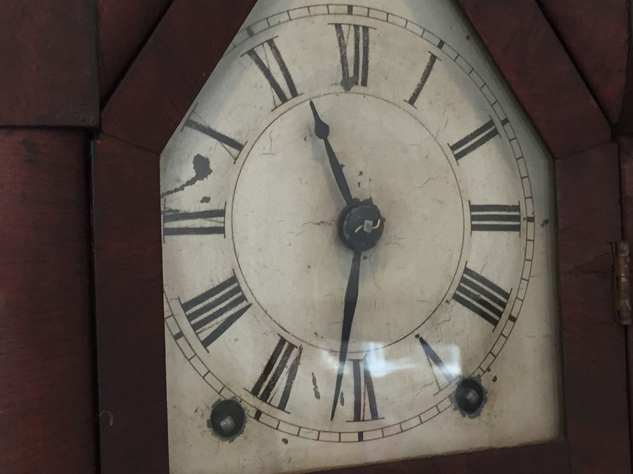 Brewster & Ingrams Steeple Mantle Clock (1844-52) Working Chimes With Key Appraised $175 In 1983 [Photo 4]